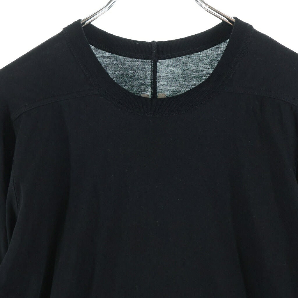 Rick Owens(リックオウエンス) 25AW LEVEL LS T レベル ロングスリーブ クルーネックカットソー Tシャツ ブラック RU02E1266-JA