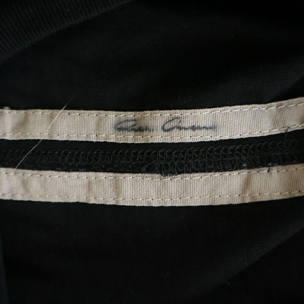 Rick Owens(リックオウエンス) 25AW LEVEL LS T レベル ロングスリーブ クルーネックカットソー Tシャツ ブラック RU02E1266-JA
