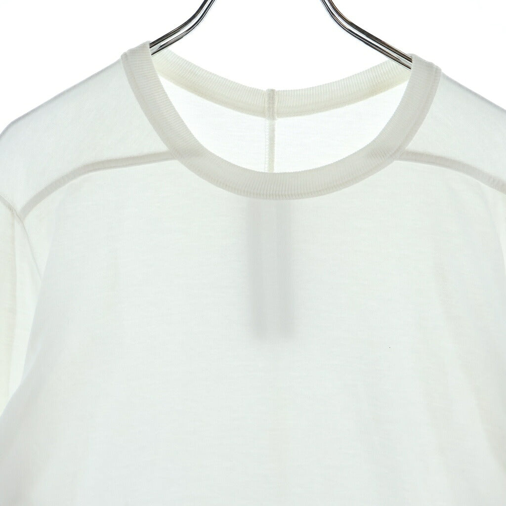 Rick Owens(リックオウエンス) 20AW LEVEL LS T レベル ロングスリーブ クルーネックカットソー Tシャツ ホワイト RU20F3266-JA