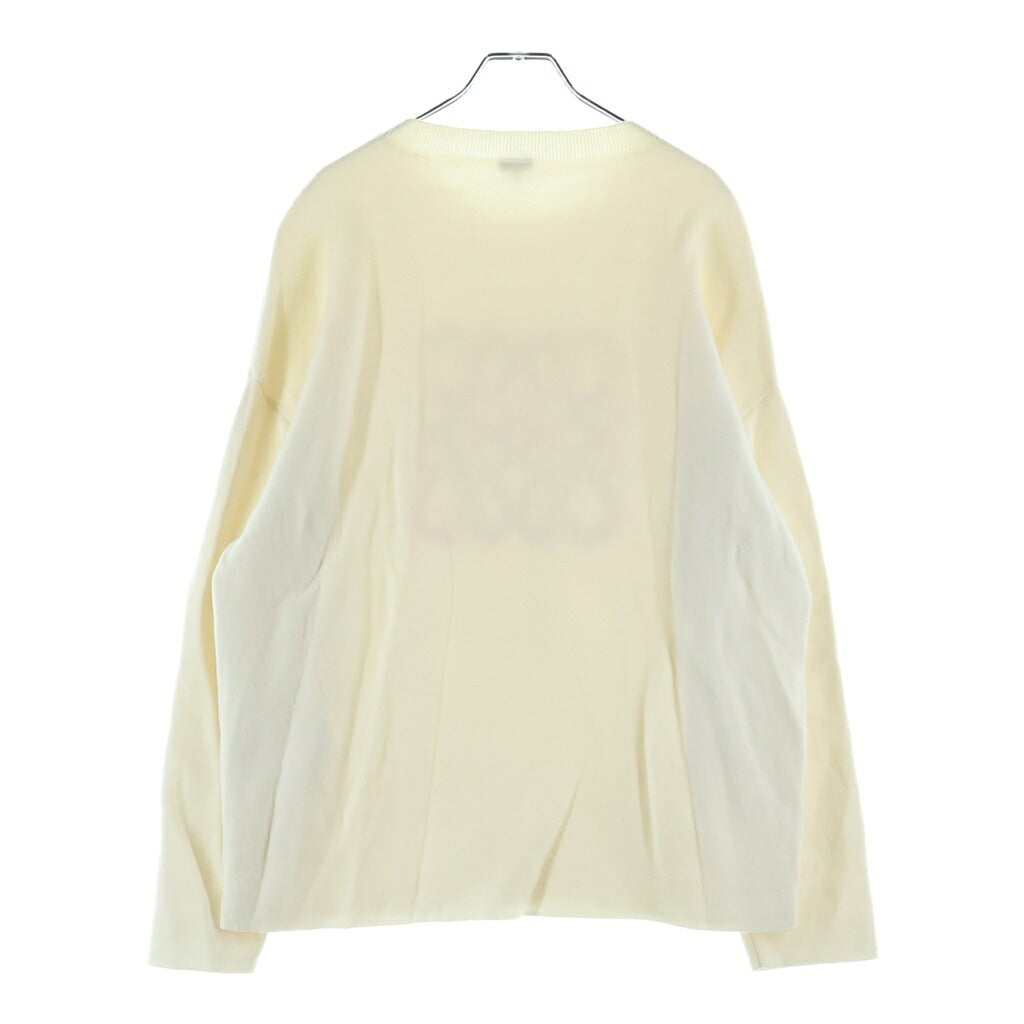 LOEWE(ロエベ) Debossed Anagram Sweater アナグラムロゴ クルーネック ニットセーター アイボリー H526Y14KEE