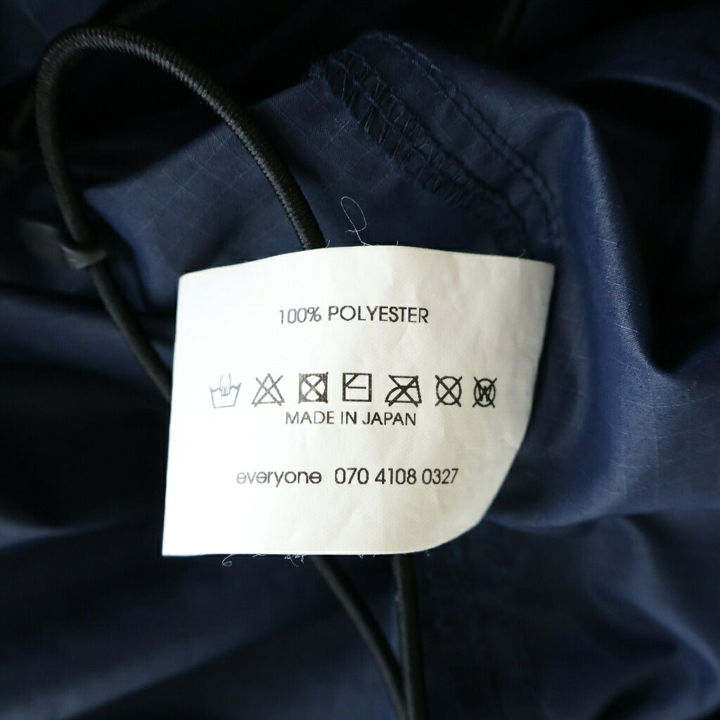 everyone(エブリワン) COMPACT ANORAK コンパクトアノラック ハーフジップ ジャケット ネイビー EV23-JK04