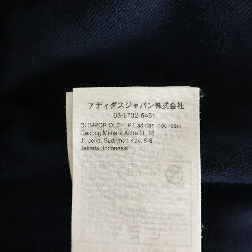 adidas(アディダス) × everyone エブリワン ロゴ刺繍 サイドライン ジャージー トラックパンツ ネイビー A6A001