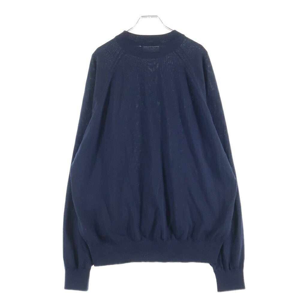 everyone(エブリワン) CREWNECK KNIT クルーネック ニット セーター ネイビー EV23-KT02
