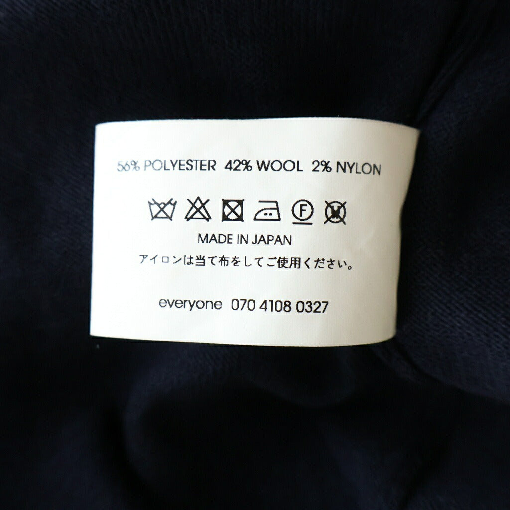 everyone(エブリワン) CREWNECK KNIT クルーネック ニット セーター ネイビー EV23-KT02