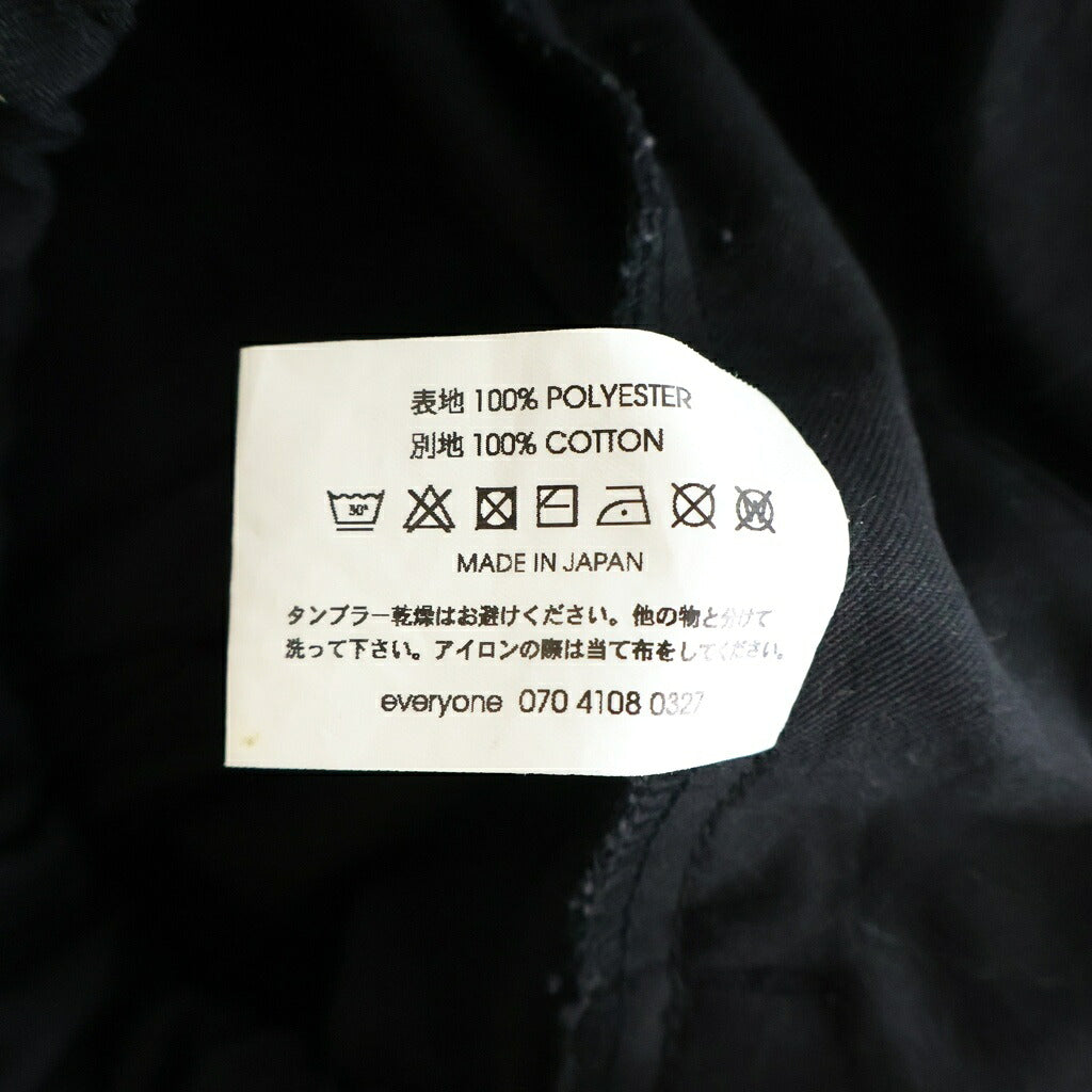 everyone(エブリワン) Polyester Twill Easy Slacks ポリエステルツイル イージースラックス ブラック EV24-PT14