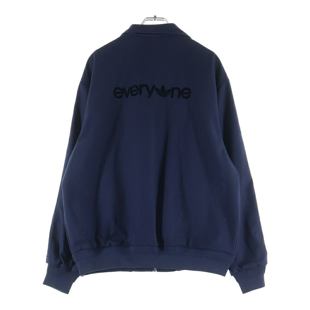 adidas(アディダス) × everyone ロゴ刺繍 サイドライン ジャージー トラックジャケット ネイビー A6A001
