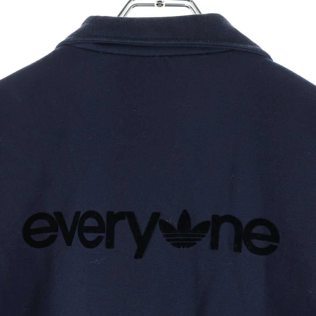 adidas(アディダス) × everyone ロゴ刺繍 サイドライン ジャージー トラックジャケット ネイビー A6A001