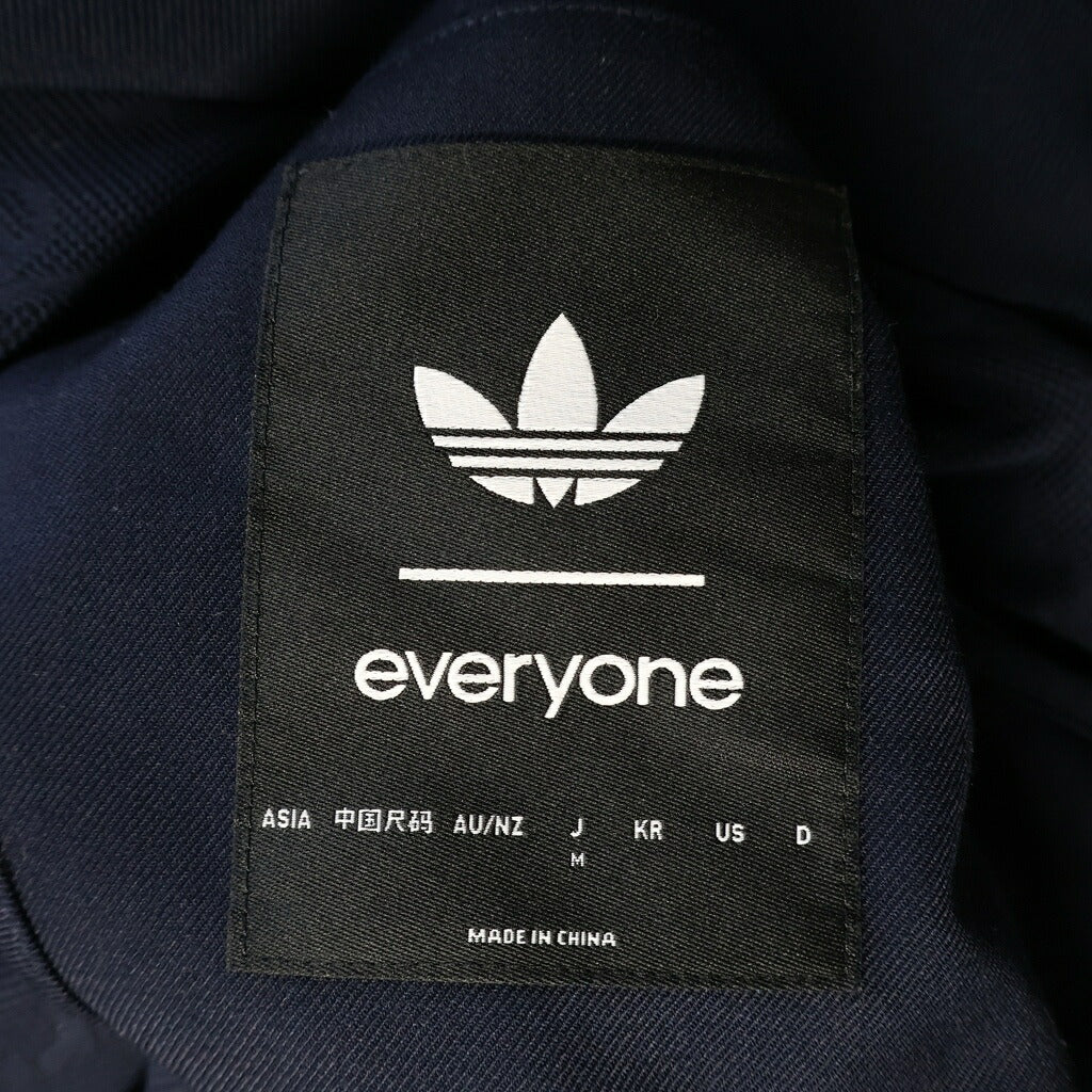 adidas(アディダス) × everyone ロゴ刺繍 サイドライン ジャージー トラックジャケット ネイビー A6A001