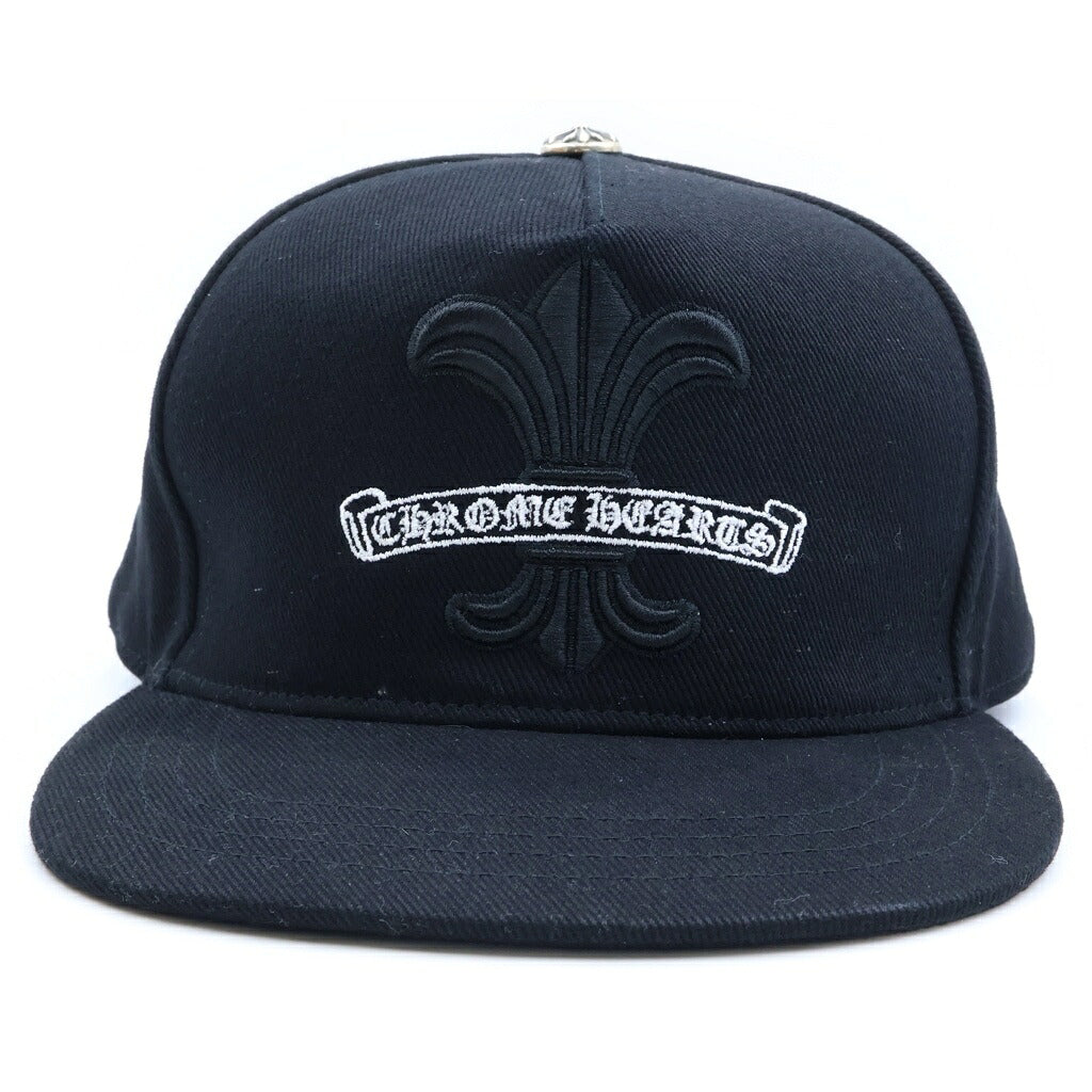 CHROME HEARTS(クロムハーツ) BS FLEUR SCROLL BSBL CAP BSフレア スクロール ベースボールキャップ ブラック