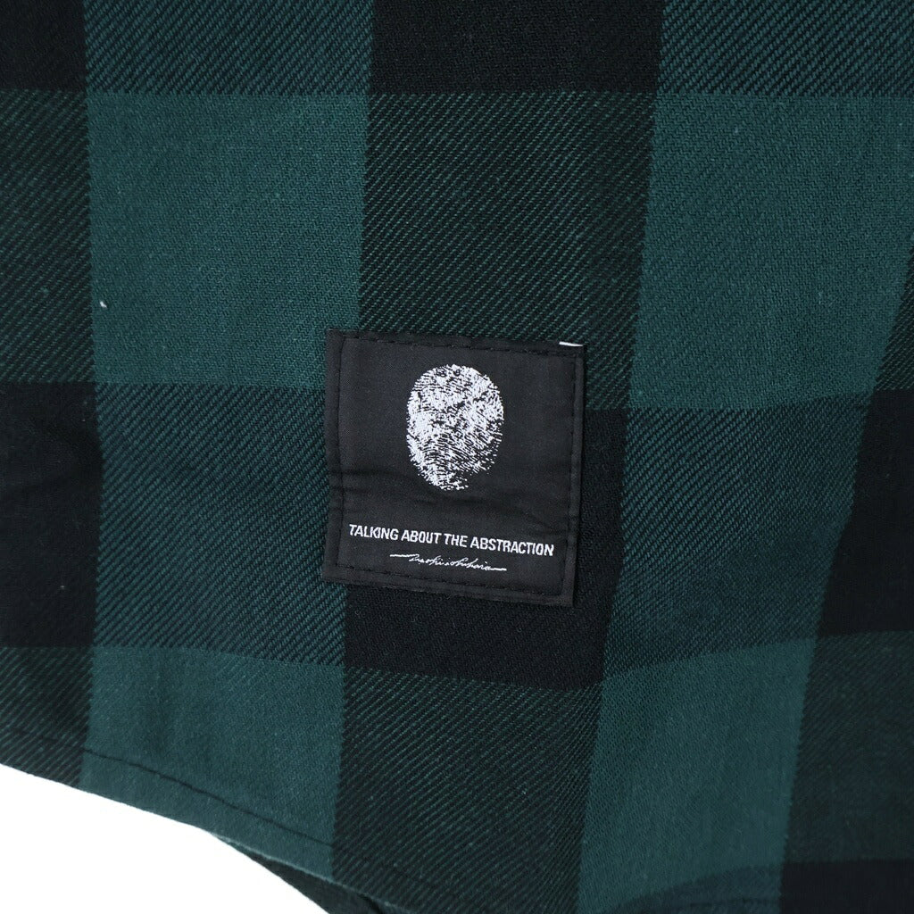 TALKING ABOUT THE ABSTRACTION(トーキング アバウト ザ アブストラクション) 26SS 3D CROSS SHIRTS クロスパッチ 長袖シャツ グリーン 26SS-SH-001