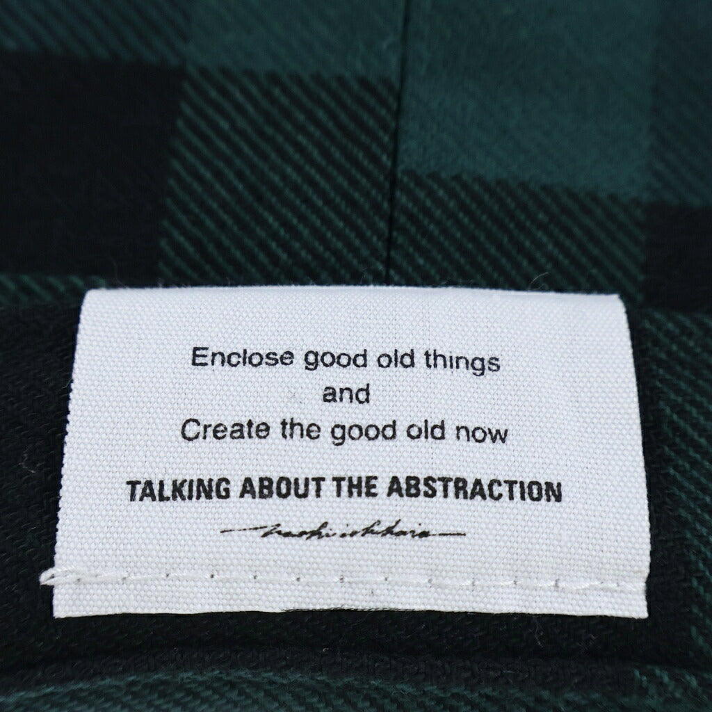 TALKING ABOUT THE ABSTRACTION(トーキング アバウト ザ アブストラクション) 26SS 3D CROSS SHIRTS クロスパッチ 長袖シャツ グリーン 26SS-SH-001