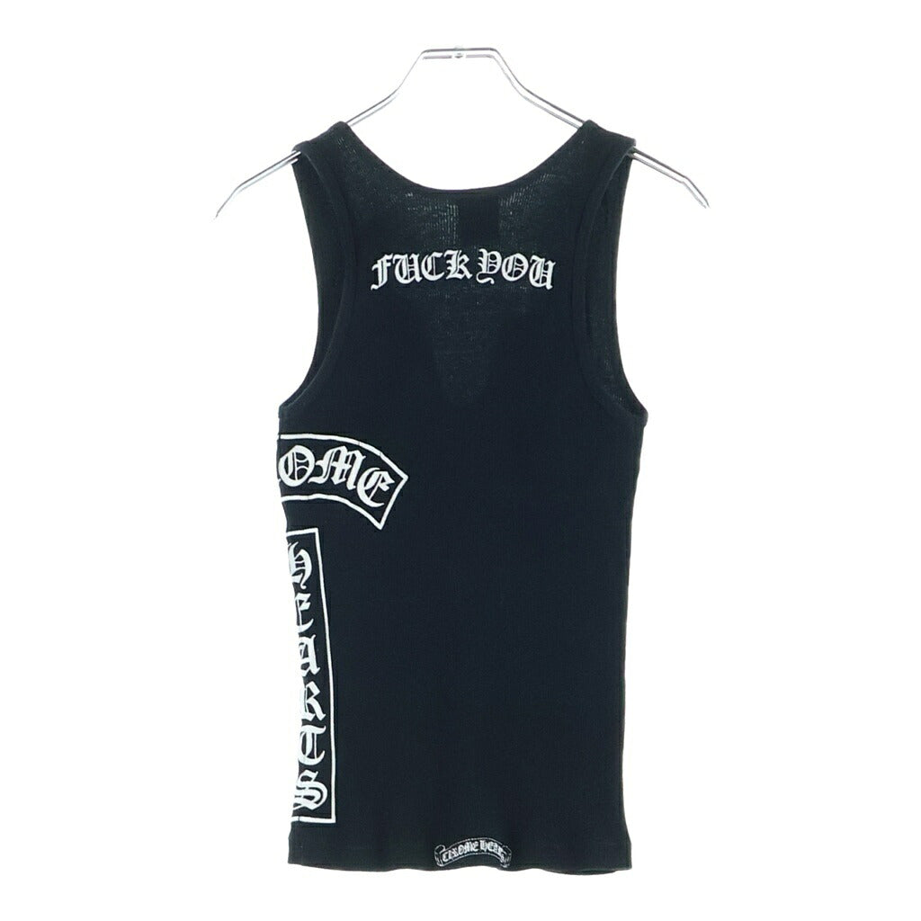 CHROME HEARTS(クロムハーツ) RIBBED TANK TOP サイドTバー タンクトップ ブラック