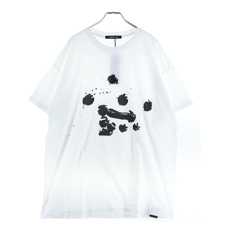 ALMOSTBLACK(オールモストブラック) 半袖Tシャツ カットソー コットン AMBYI-CS04 ホワイト
