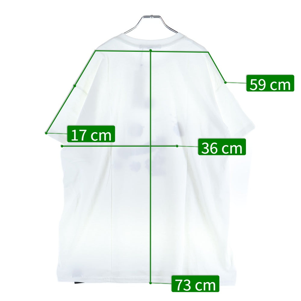 ALMOSTBLACK(オールモストブラック) 半袖Tシャツ カットソー コットン AMBYI-CS04 ホワイト