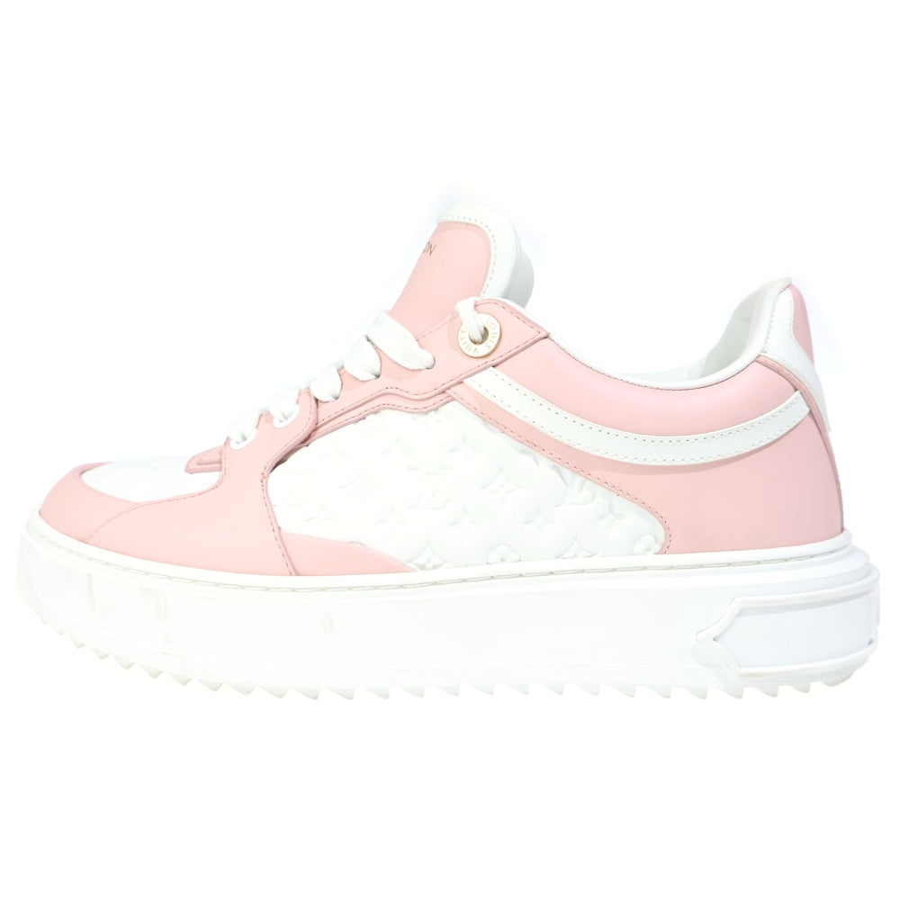 LOUIS VUITTON(ルイヴィトン) Time Out Sneaker 1ABURV タイムアウト モノグラムローカットスニーカー ピンク/ホワイト レディース