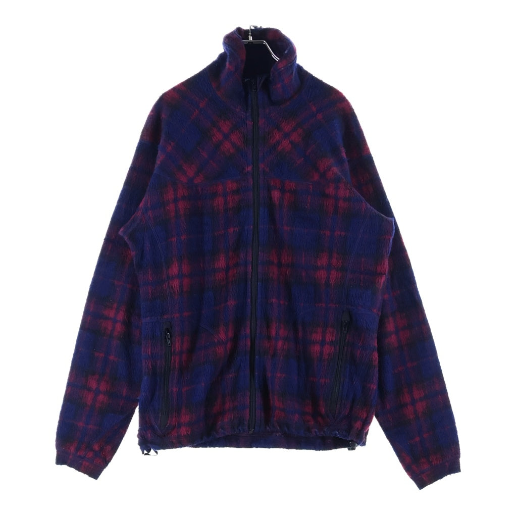 JUNYA WATANABE COMME des GARCONS(ジュンヤワタナベ コムデギャルソン) Wool Fleece Jacket チェック柄 ウール フリースジャケット レッド/ブルー WP-T031