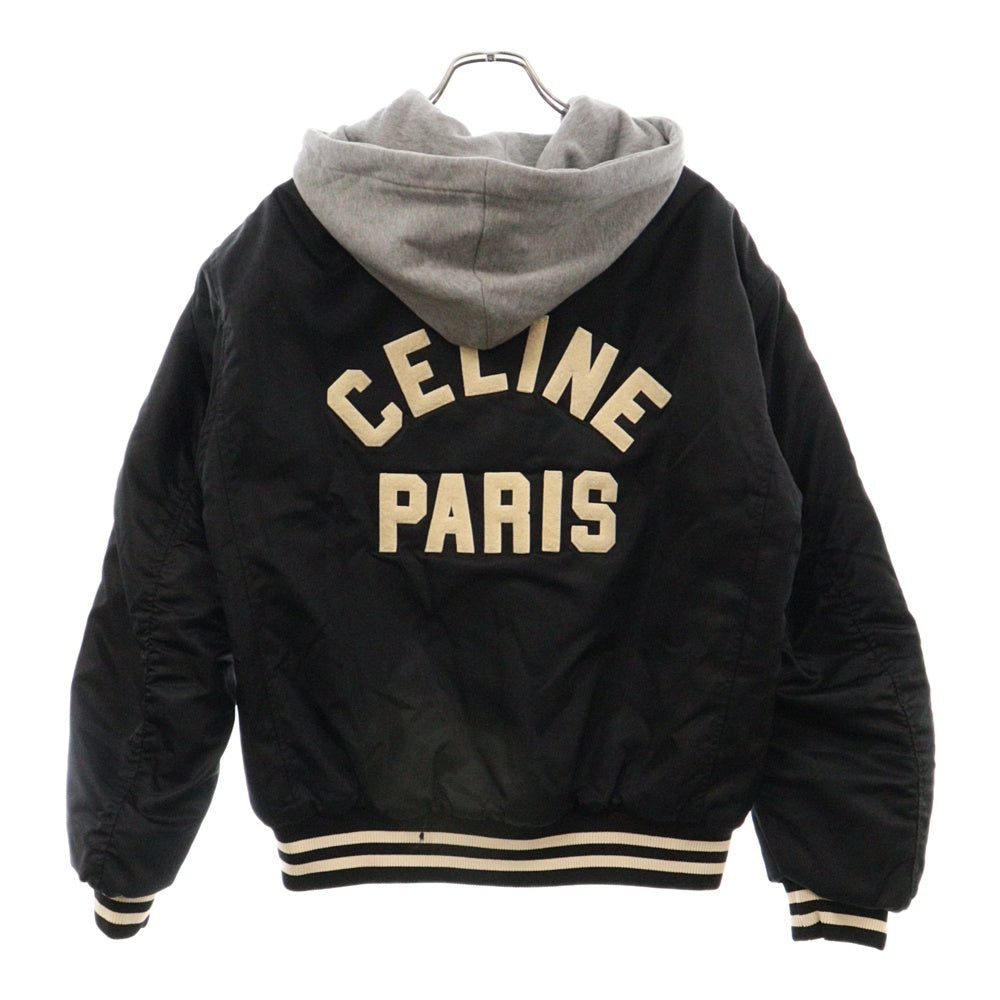 CELINE(セリーヌ) 23AW フード付きオーバーサイズテディジャケット 2W15A227R ブラック