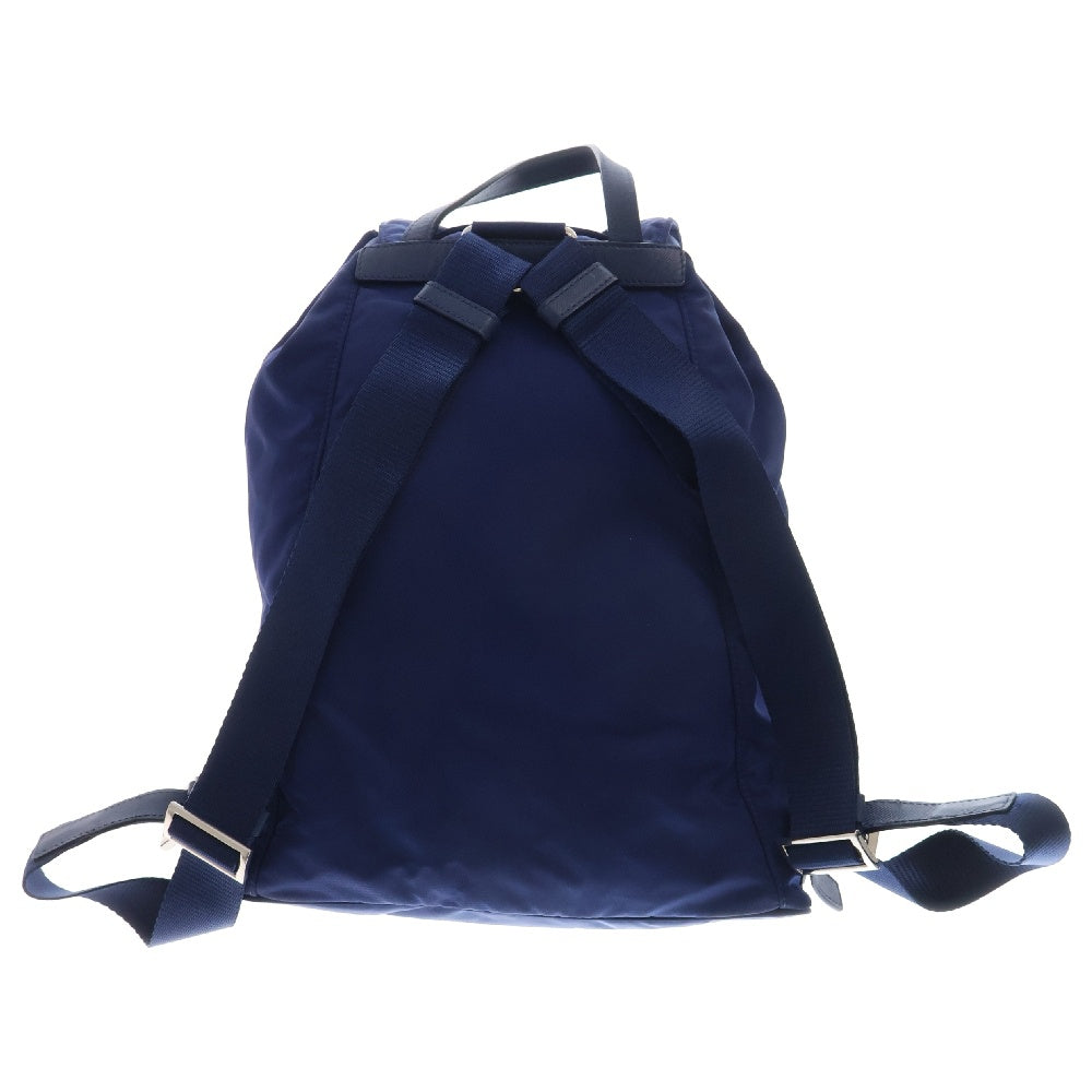 PRADA(プラダ) トライアングルロゴ バックパック リュック ブルー ナイロン ミニバッグ BZ0032