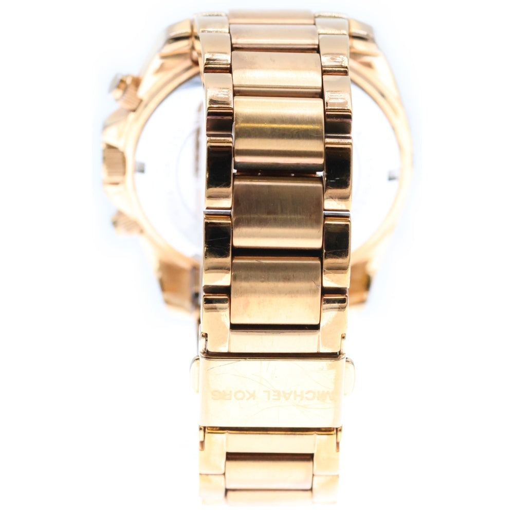 MICHAEL KORS(マイケルコース) Blair ブレア クロノグラフ クォーツウォッチ ピンク文字盤 ラインストーン 腕時計 ゴールド レディース MK-5263