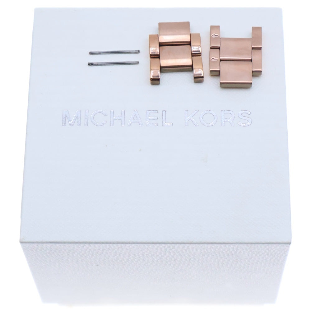 MICHAEL KORS(マイケルコース) Blair ブレア クロノグラフ クォーツウォッチ ピンク文字盤 ラインストーン 腕時計 ゴールド レディース MK-5263