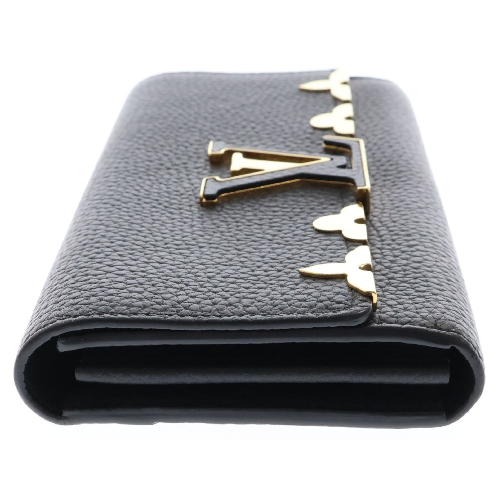 LOUIS VUITTON(ルイヴィトン) ポルトフォイユ カプシーヌ レザーロングウォレット 二つ折り財布 M64551 ブラック