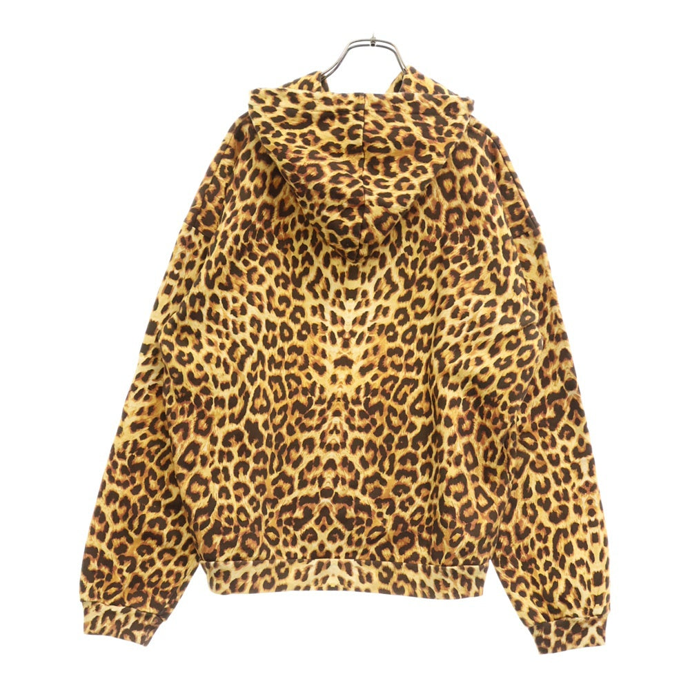 CELINE(セリーヌ) レオパードロゴプリントスウェットプルオーバーパーカー