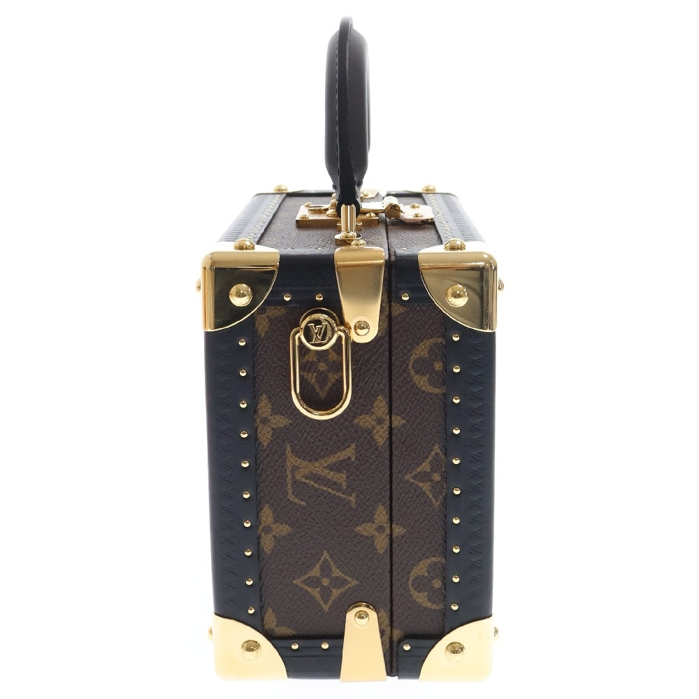 LOUIS VUITTON(ルイヴィトン) モノグラム・リバース プティット・ヴァリーズ ハンドバッグ ショルダーバッグ ブラウン×ブラック PVC×レザー M47164 ICタイプ
