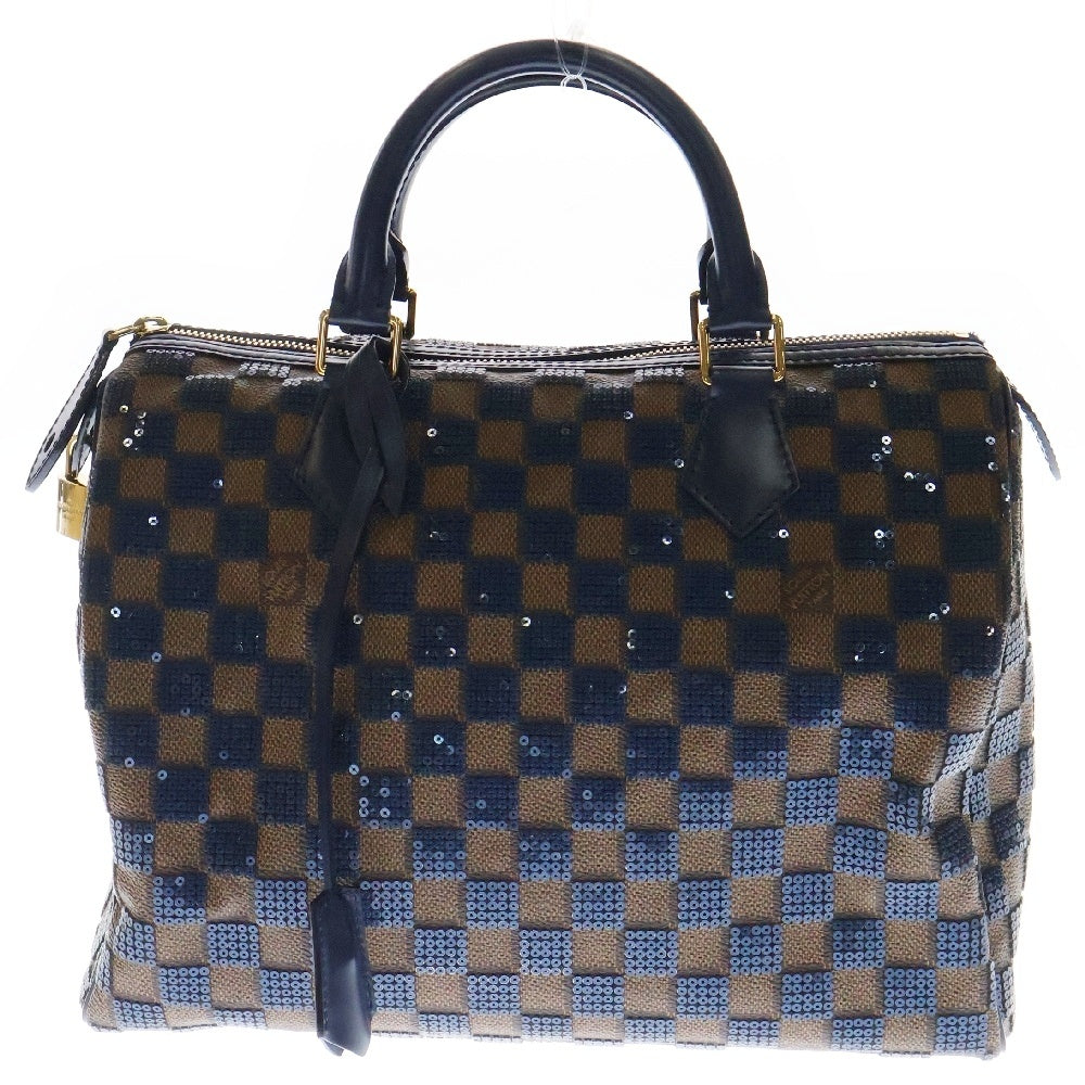 LOUIS VUITTON(ルイヴィトン) ダミエ パイエット スピーディ 30 レザーハンドバッグ ブラウン N41261