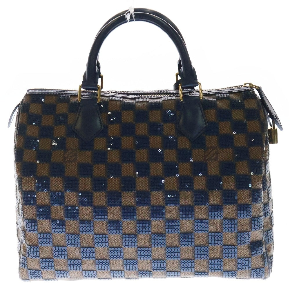 LOUIS VUITTON(ルイヴィトン) ダミエ パイエット スピーディ 30 レザーハンドバッグ ブラウン N41261