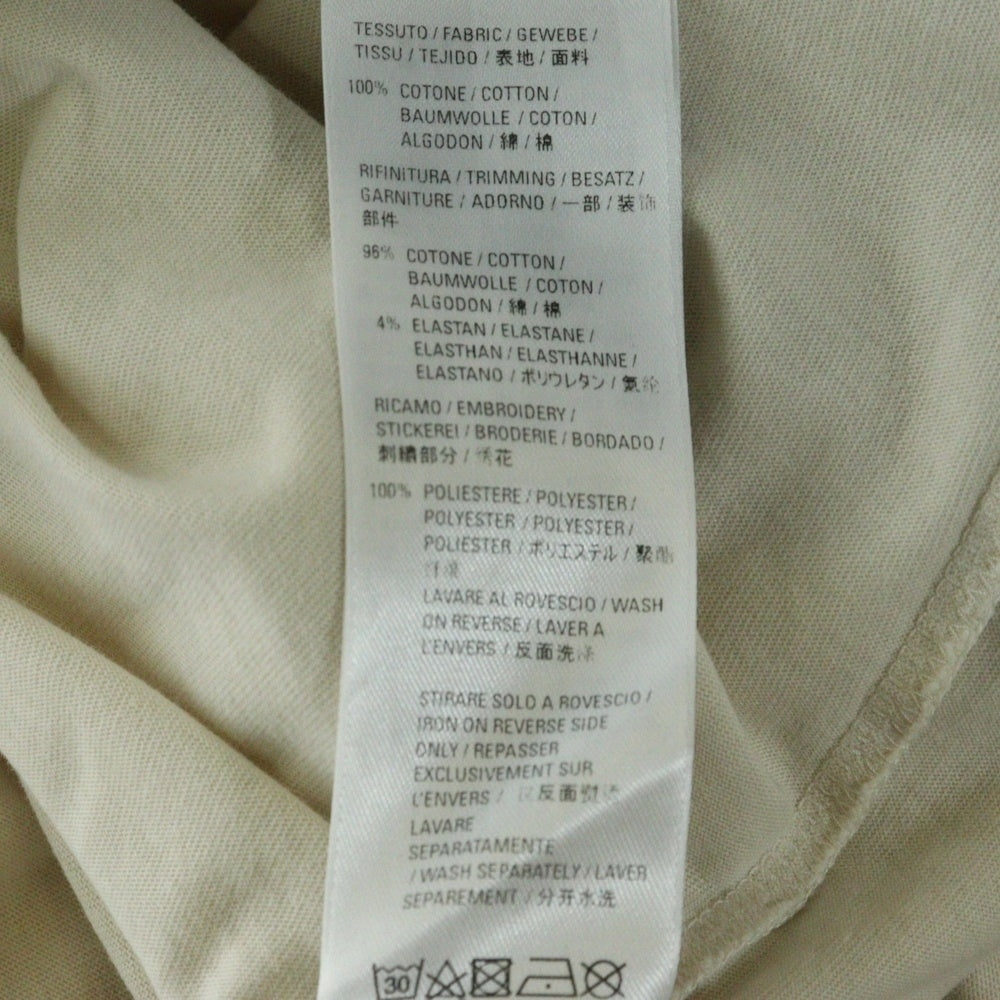 BALENCIAGA(バレンシアガ) 22SS バックロゴエンブロイダリーオーバーサイズTシャツ 半袖 ベージュ 681045 TLVH9