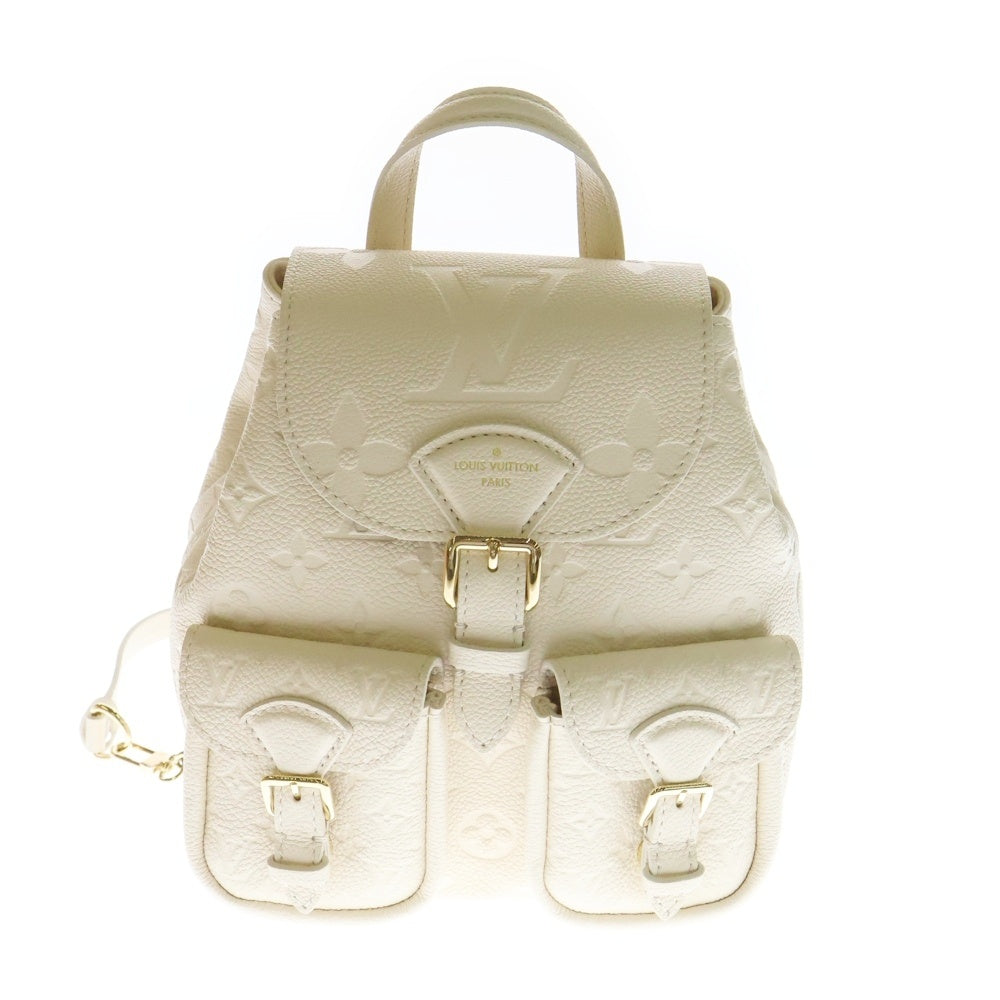 LOUIS VUITTON(ルイヴィトン) モノグラムアンプラント バックアップ クレーム レザー ゴールド金具 リュック バックパック M47106 ICタイプ レディース