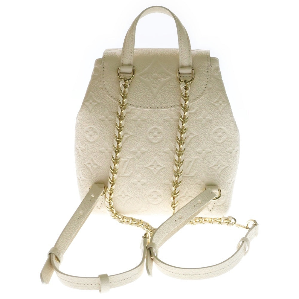 LOUIS VUITTON(ルイヴィトン) モノグラムアンプラント バックアップ クレーム レザー ゴールド金具 リュック バックパック M47106 ICタイプ レディース