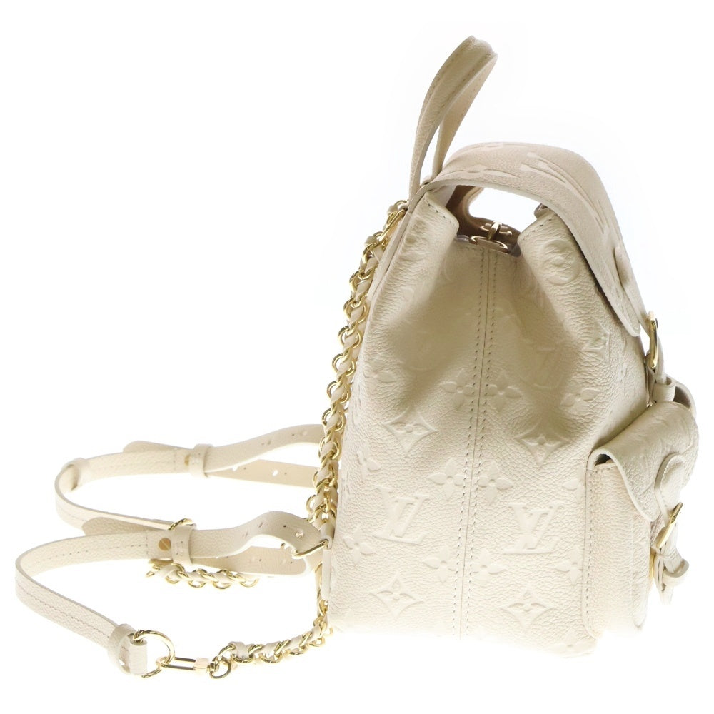 LOUIS VUITTON(ルイヴィトン) モノグラムアンプラント バックアップ クレーム レザー ゴールド金具 リュック バックパック M47106 ICタイプ レディース