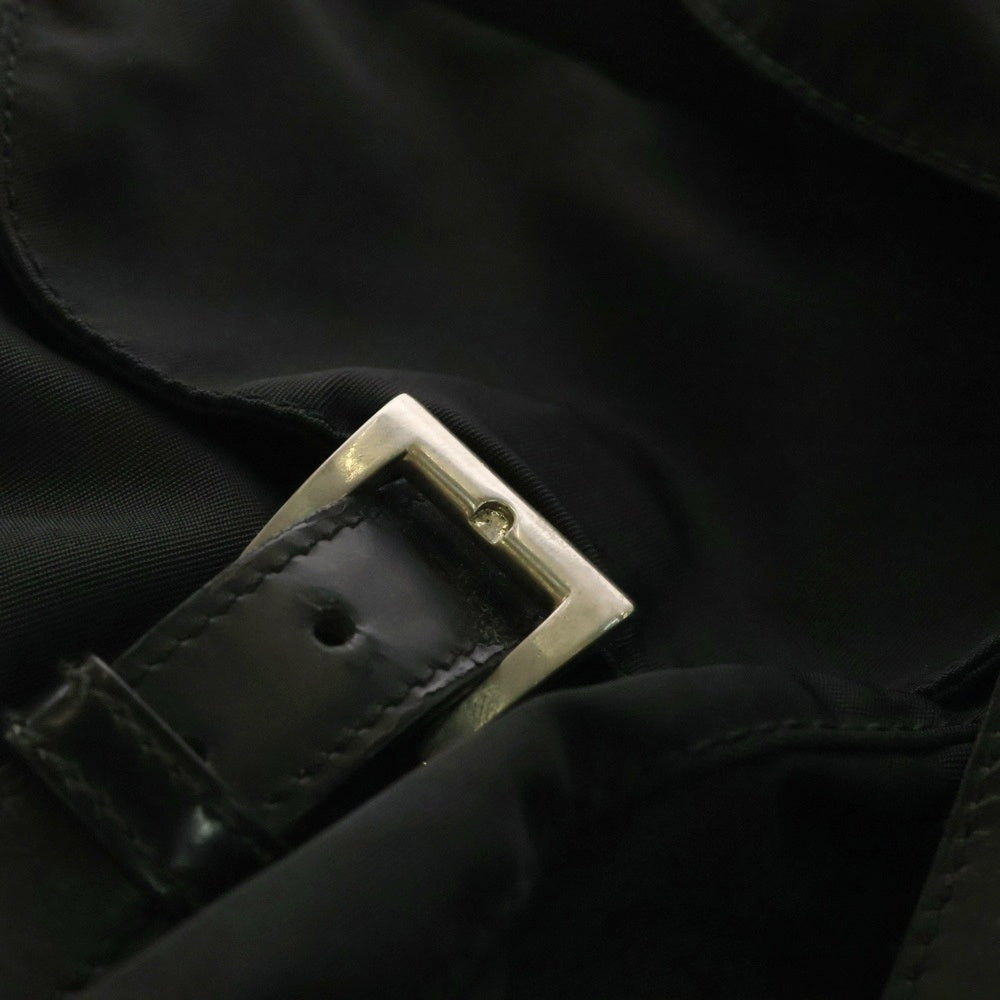 PRADA(プラダ) 三角ロゴ Wポケット ナイロン バックパック リュックサック ブラック