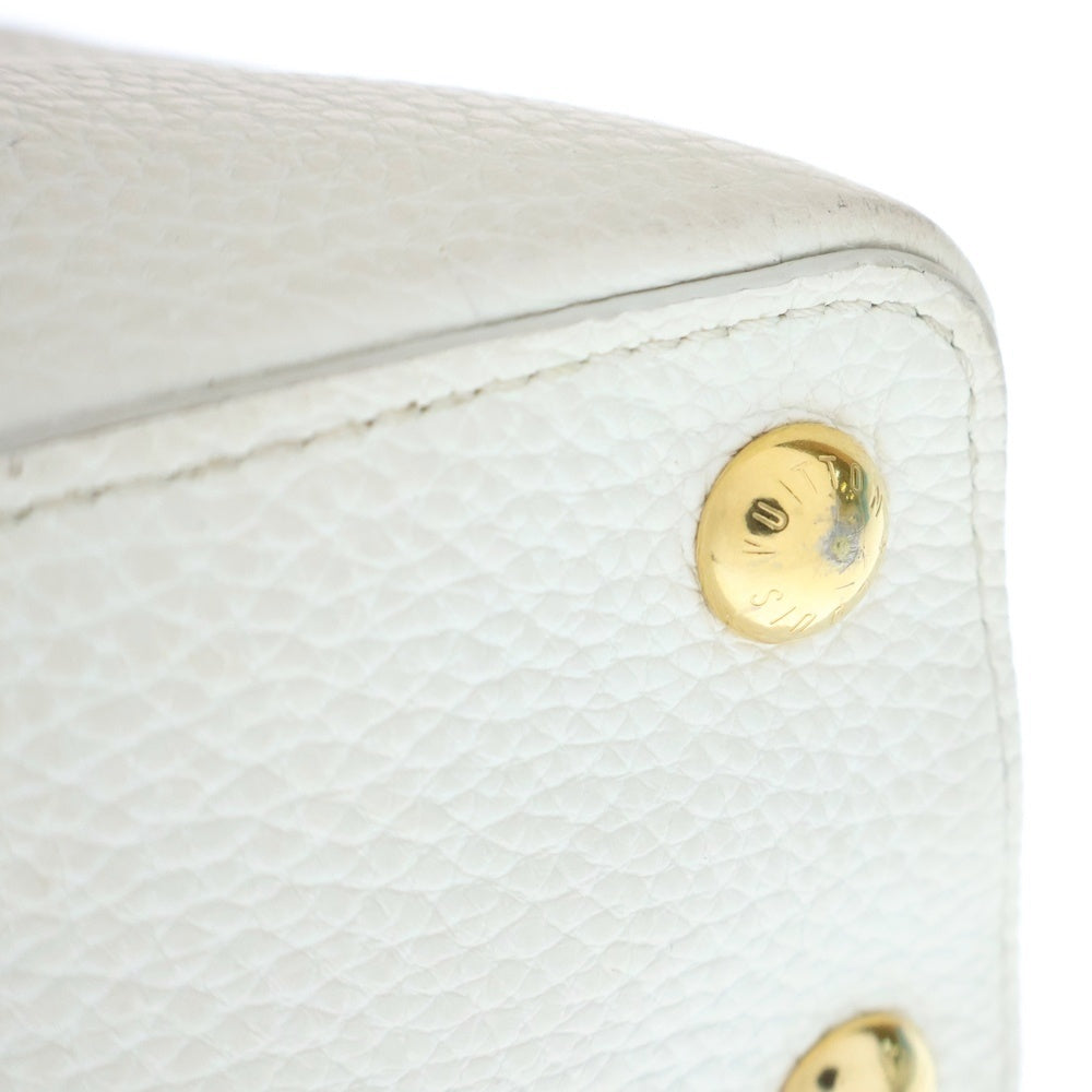 LOUIS VUITTON(ルイヴィトン) カプシーヌBB トリヨンレザー ホワイト系 ゴールド金具 ハンドバッグ レディース