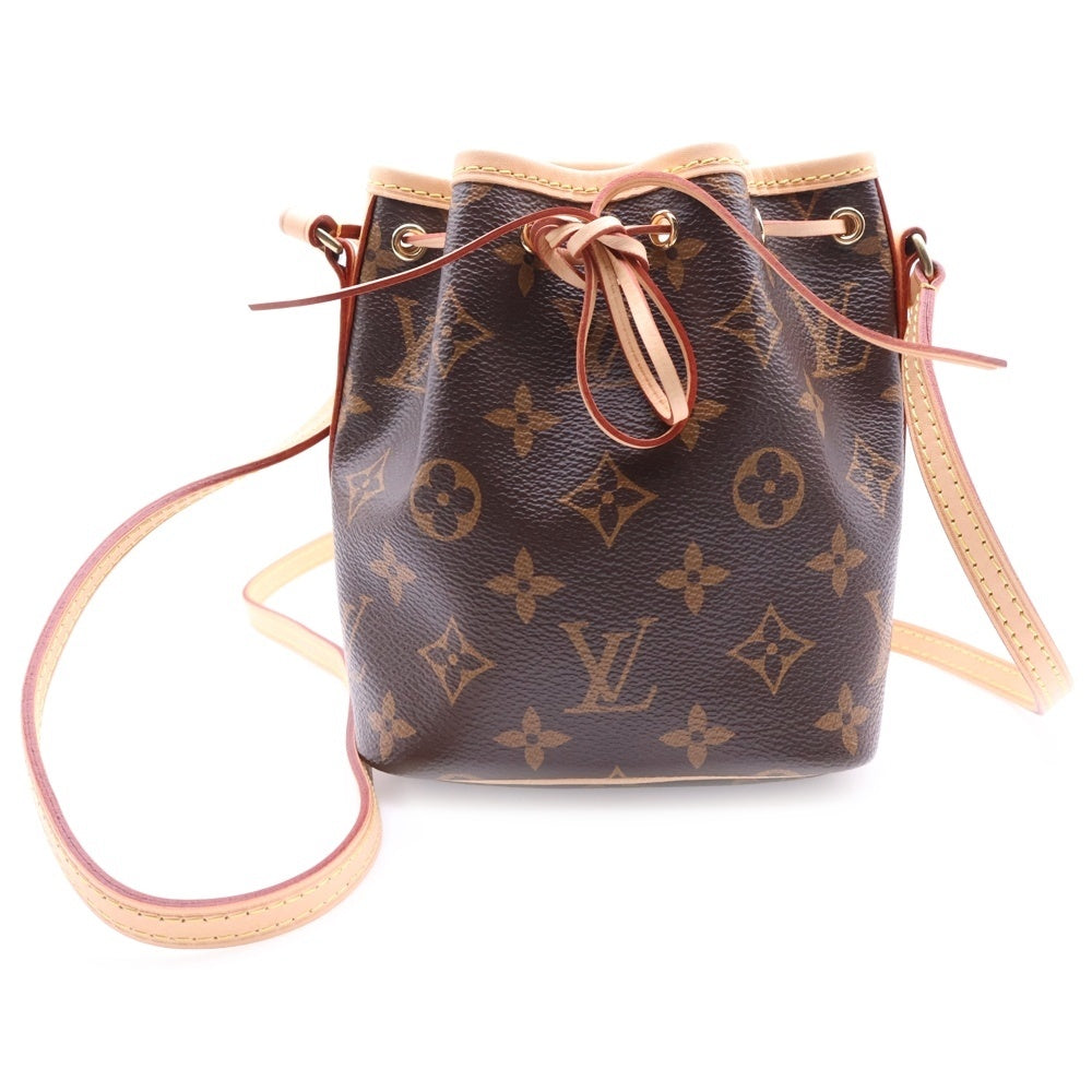 LOUIS VUITTON(ルイヴィトン) モノグラム ナノノエ ブラウン PVC ショルダーバッグ M41346