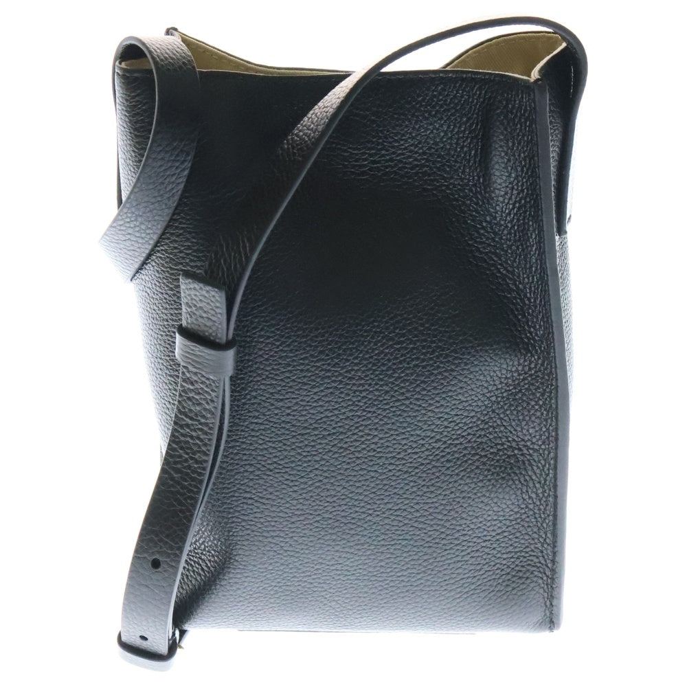 MARNI(マルニ) MUSEO MENDING CROSSBODY ミュゼオ メンディング クロスボディ ステッチロゴ レザー ショルダーバッグ ブラック SBMP0084U3