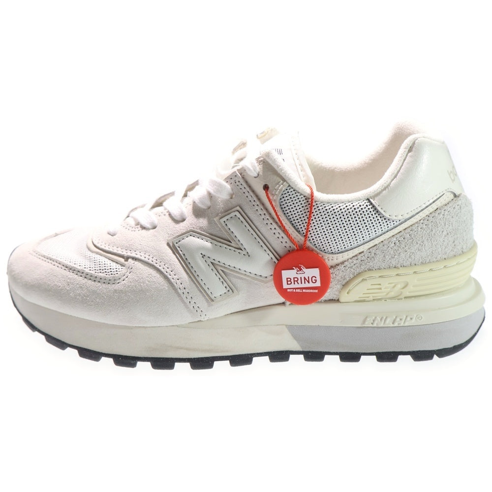 New Balance(ニューバランス) U574LGGL スウェードレザー ローカットスニーカー ホワイト US9/27cm