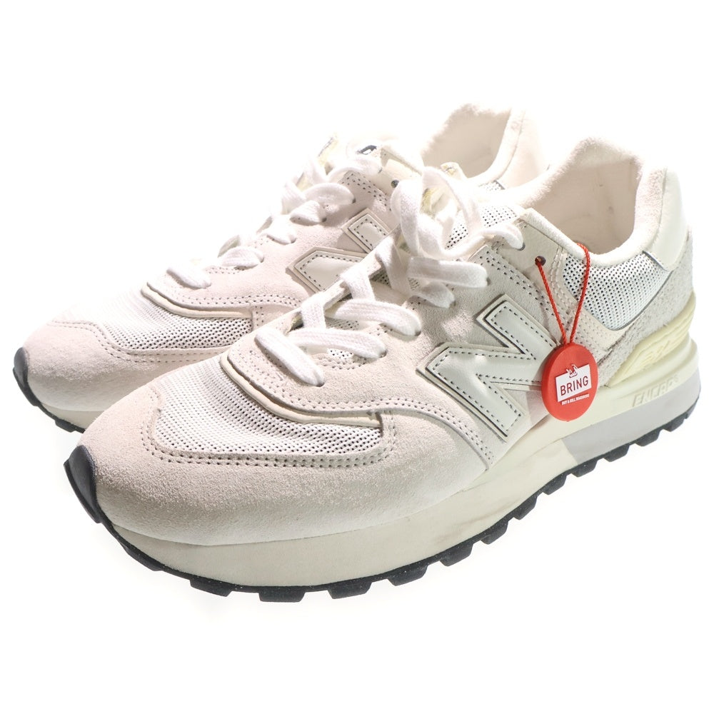 New Balance(ニューバランス) U574LGGL スウェードレザー ローカットスニーカー ホワイト US9/27cm