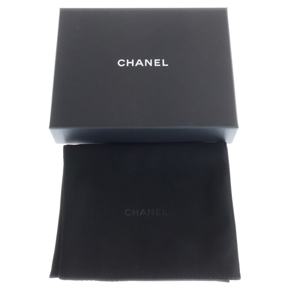CHANEL(シャネル) マトラッセ フラグメントケース キャビアスキンレザーカードケース ゴールド金具 ブラック
