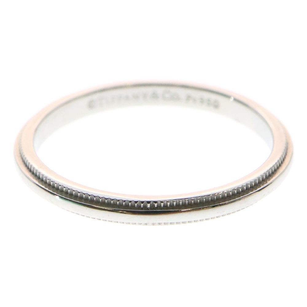 TIFFANY&Co(ティファニー) ミルグレイン リング 指輪 シルバー Pt950 3.3g