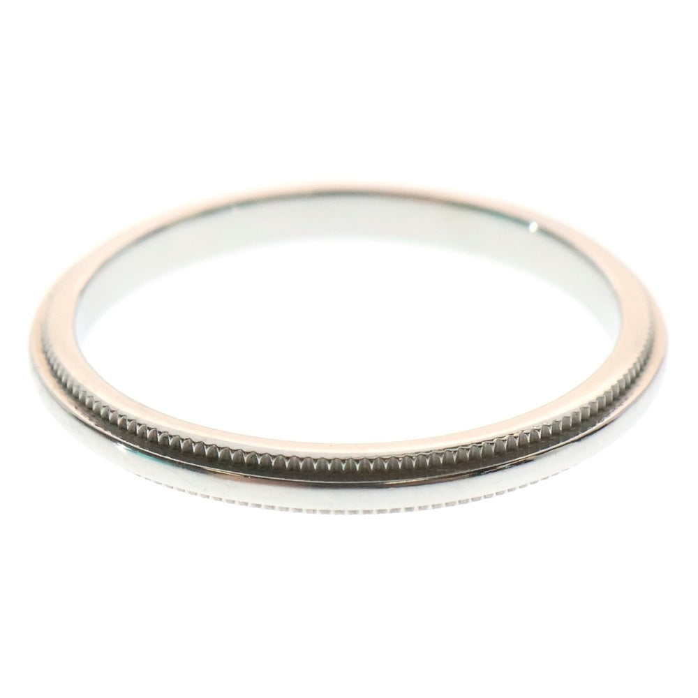 TIFFANY&Co(ティファニー) ミルグレイン リング 指輪 シルバー Pt950 3.3g