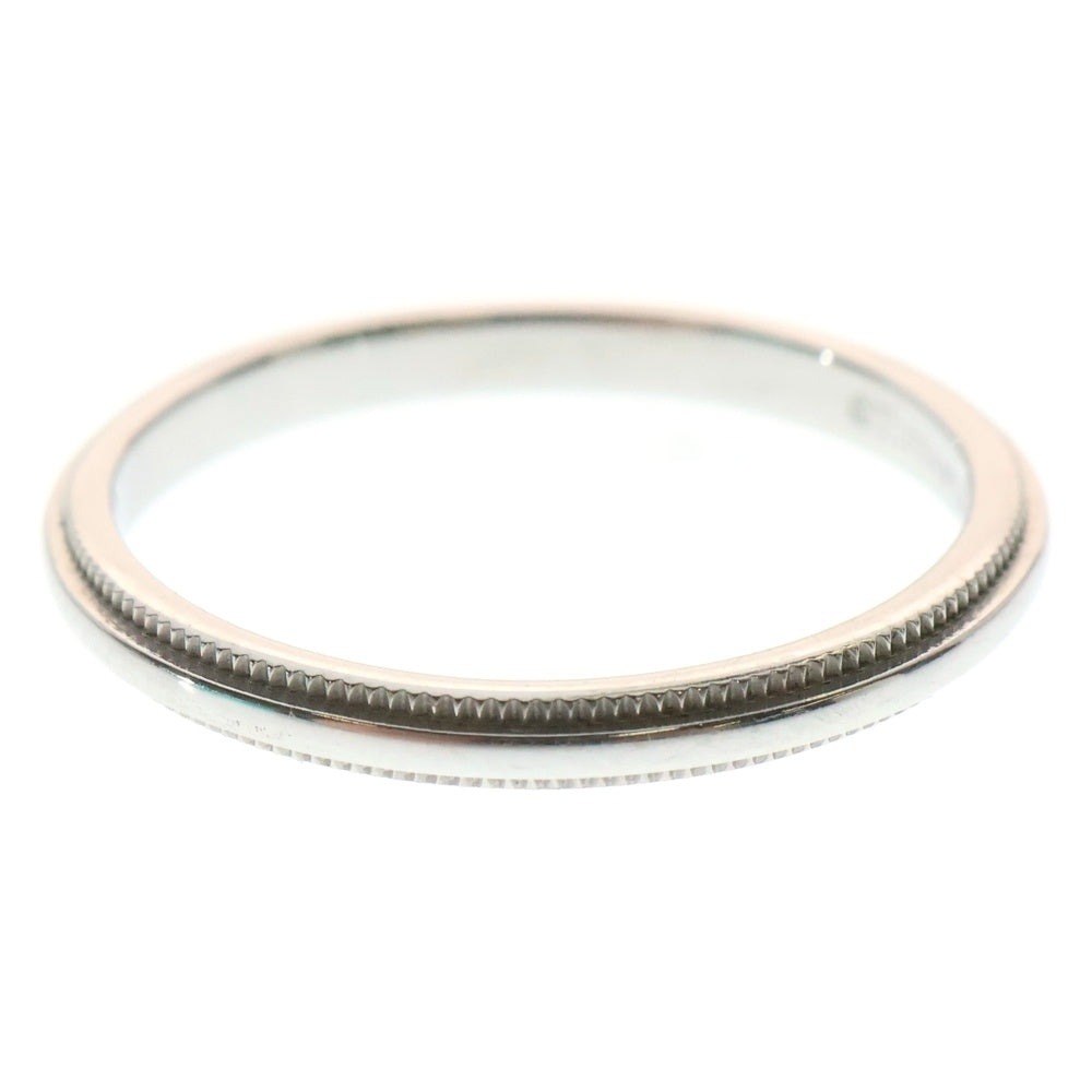 TIFFANY&Co(ティファニー) ミルグレイン リング 指輪 シルバー Pt950 3.3g