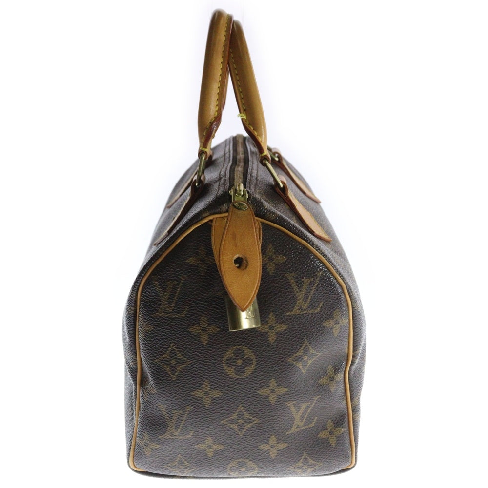 LOUIS VUITTON(ルイヴィトン) モノグラム スピーディー25 ミニボストンバッグ ハンドバッグ ブラウン ゴールド金具 レザー×PVC M41528