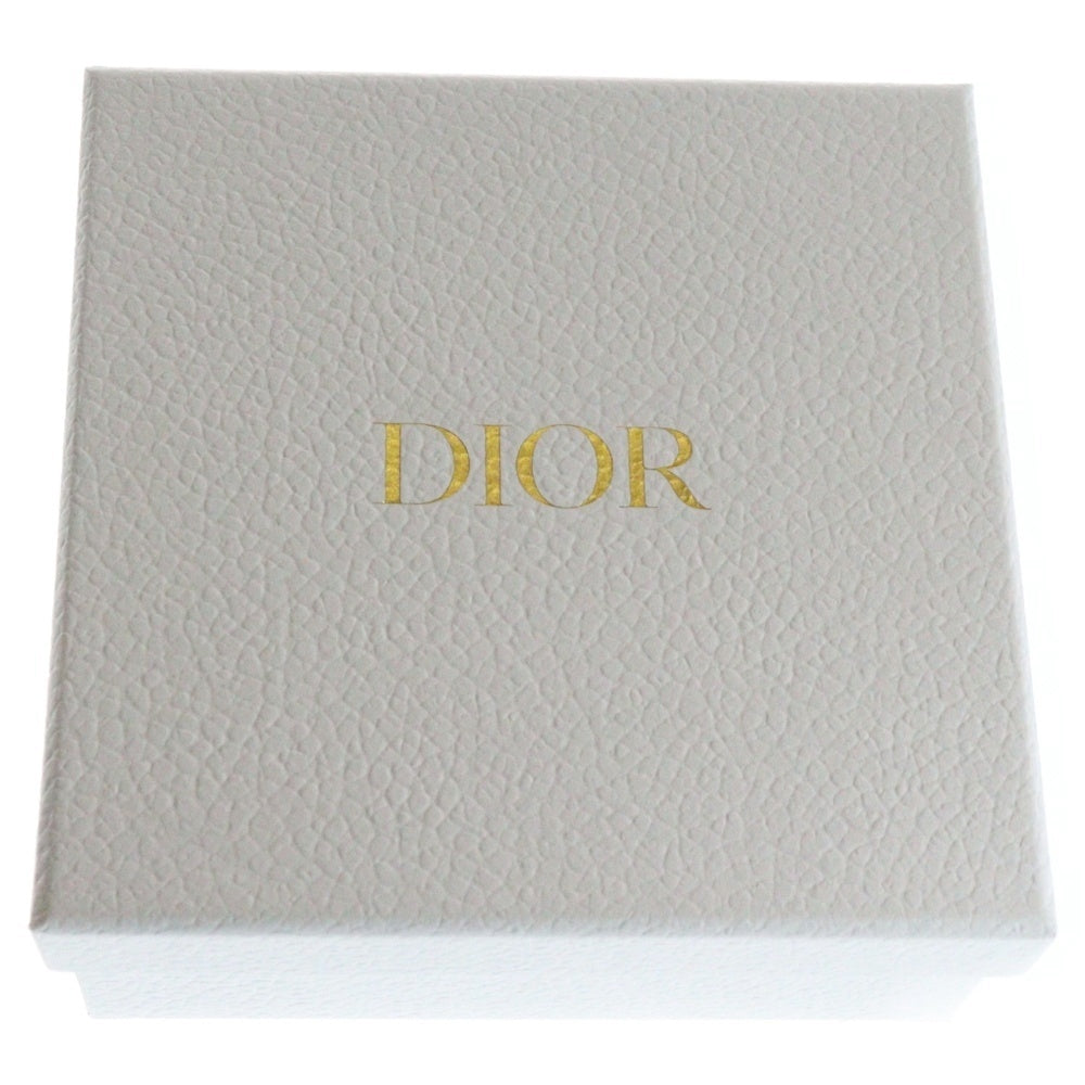 DIOR(ディオール) カロ ダリアウォレット カナージュ CDロゴ レザー レディース サックスブルー 二つ折り財布