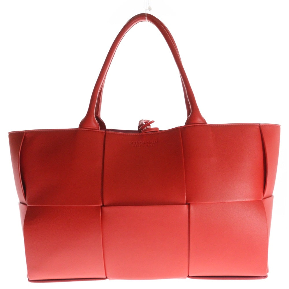 BOTTEGA VENETA(ボッテガヴェネタ) アルコトートバッグ レッド レザー ハンドバッグ トートバッグ 609175