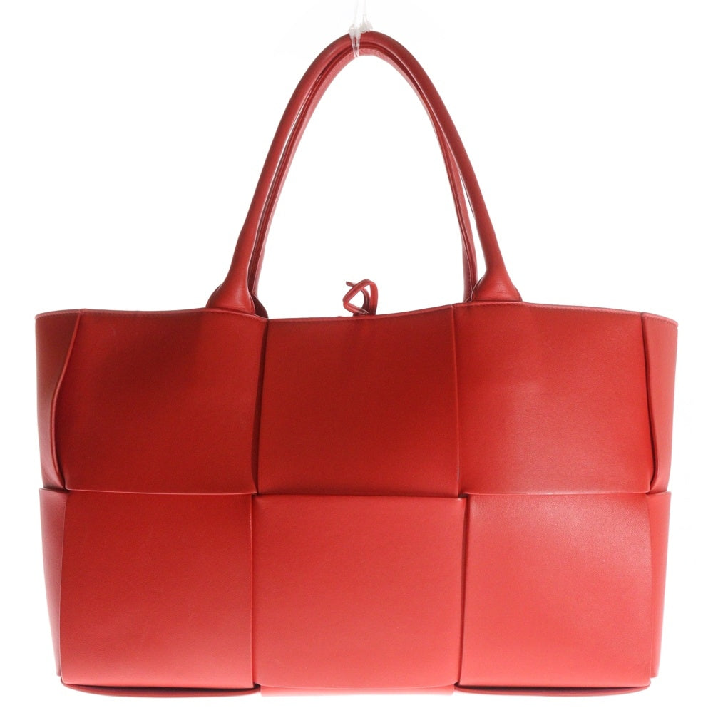 BOTTEGA VENETA(ボッテガヴェネタ) アルコトートバッグ レッド レザー ハンドバッグ トートバッグ 609175