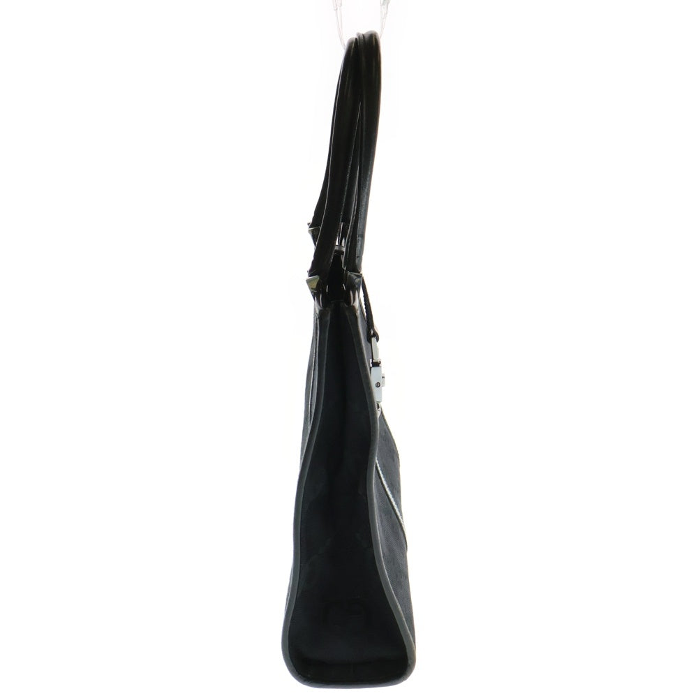 GUCCI(グッチ) GGキャンバス ジャッキー ハンドバッグ ミニトートバッグ ブラック シルバー金具 レザー 002・1065