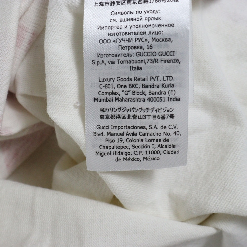 GUCCI(グッチ) 21SS 100th anniversary 100周年 アニバーサリー ロゴプリント クルーネック 半袖Tシャツ カットソー ホワイト 660744