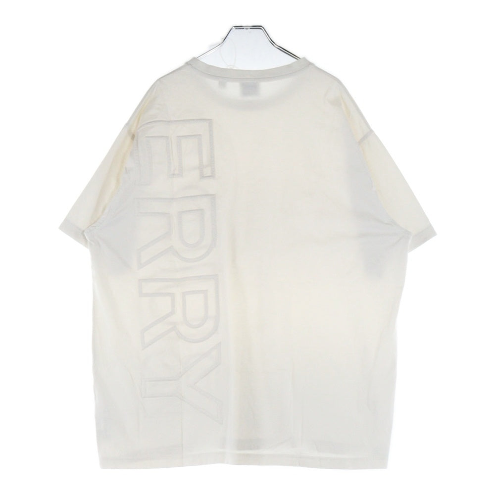 BURBERRY(バーバリー) 22SS エンボスロゴ オーバーサイズ半袖 Tシャツ 8050732 アイボリー